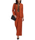 Calvin Klein Women's Orange Cotton-Blend One-Button Blazer Jacket Size 4